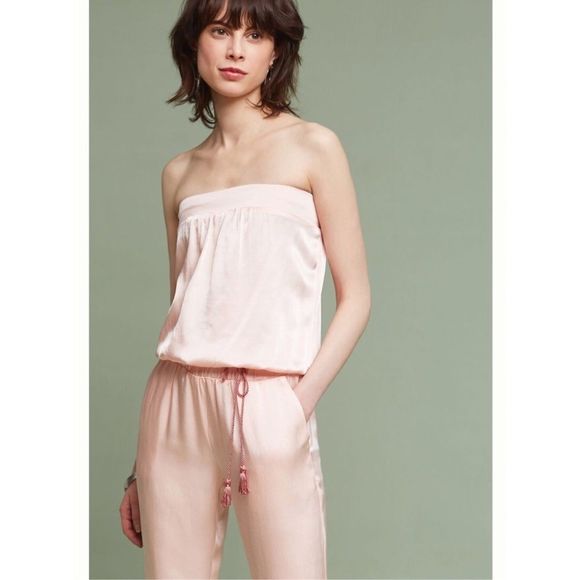 ANTHROPOLOGIE SHIMMER STRAPLESS JUMPSUIT NWT - Picture 5 of 6